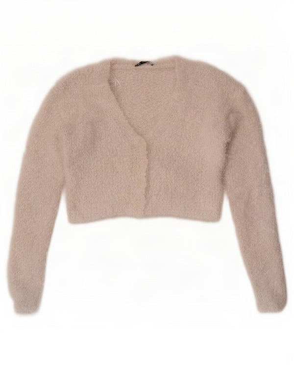 Sweter damski Zara Crop Cardigan UK 12 Średni biały