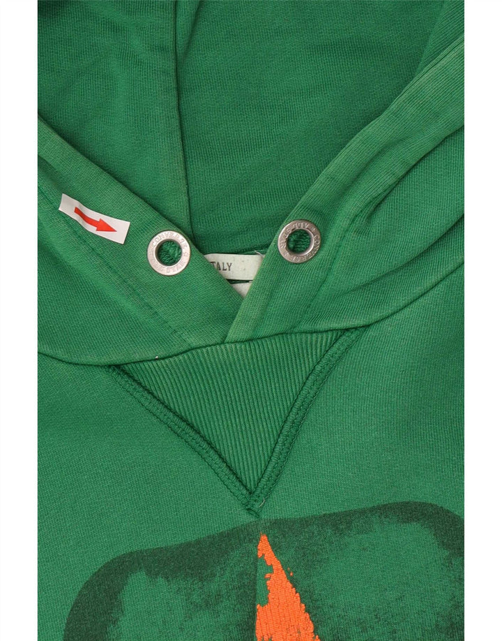 Converse Męski sweter z kapturem z grafiką, duży, zielony, bawełniany