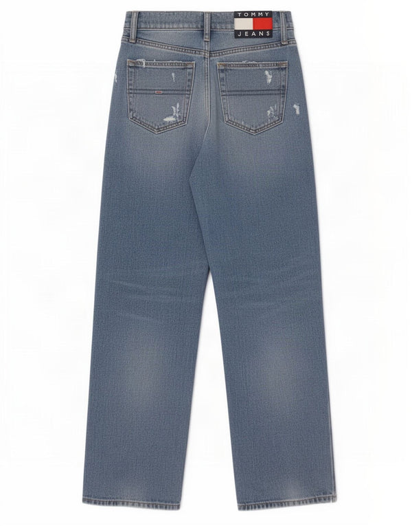 Dżinsy Tommy Hilfiger Damskie Betsy Distressed Mid Rise Luźne Dżinsy W26 L26 Niebieskie