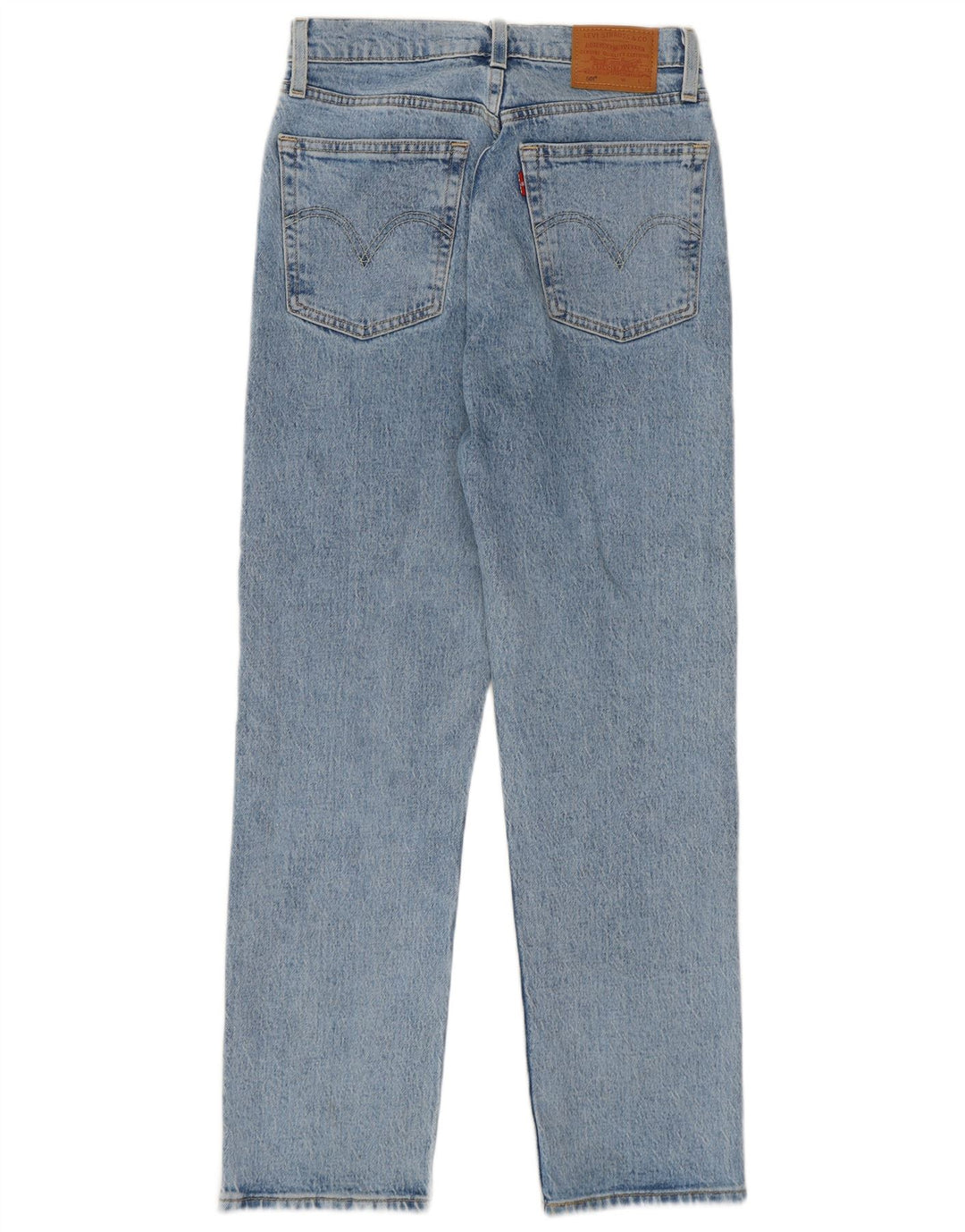 Damskie dżinsy Levi's 501 Straight W25 L26 Niebieskie bawełniane