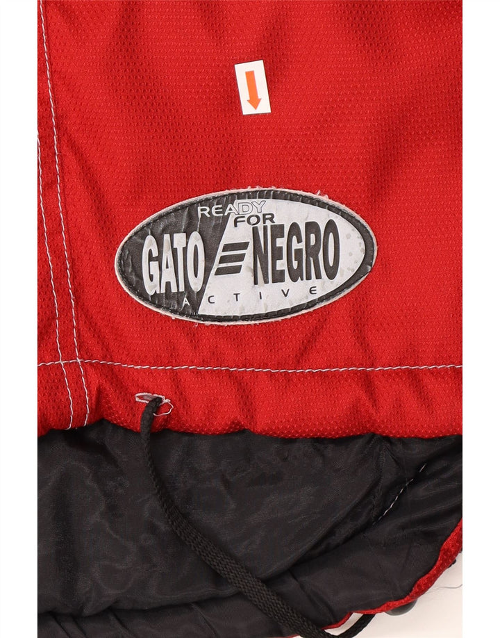 VINTAGE Mens Utility Gilet UK 36 Small Red Polyester