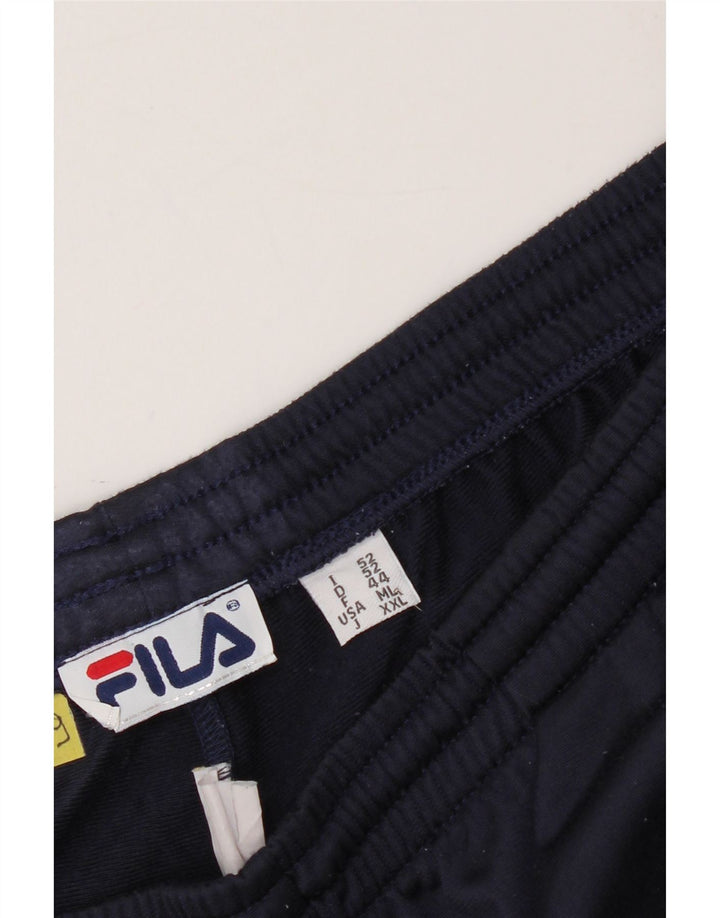 FILA Mens Tracksuit Trousers IT 52 XL  Navy Blue Vintage Fila and Second-Hand Fila from Messina Hembry 