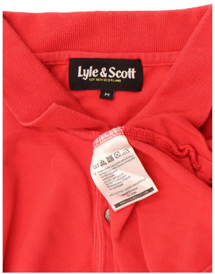Męska koszulka polo Lyle & Scott, średnia czerwona, bawełniana