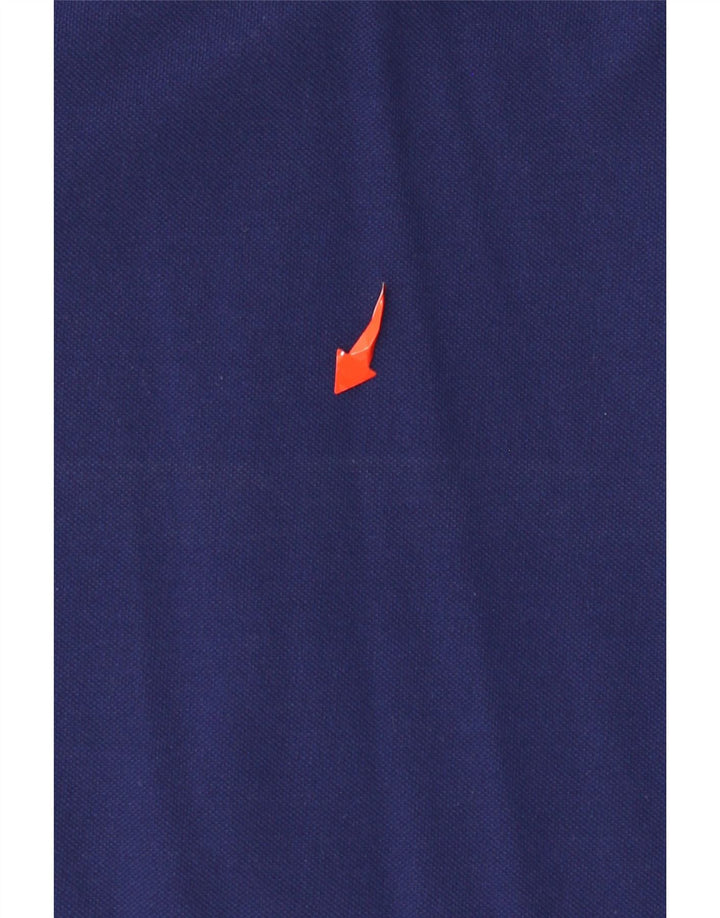 Męska koszulka polo z grafiką Gant, duża, granatowa, bawełniana