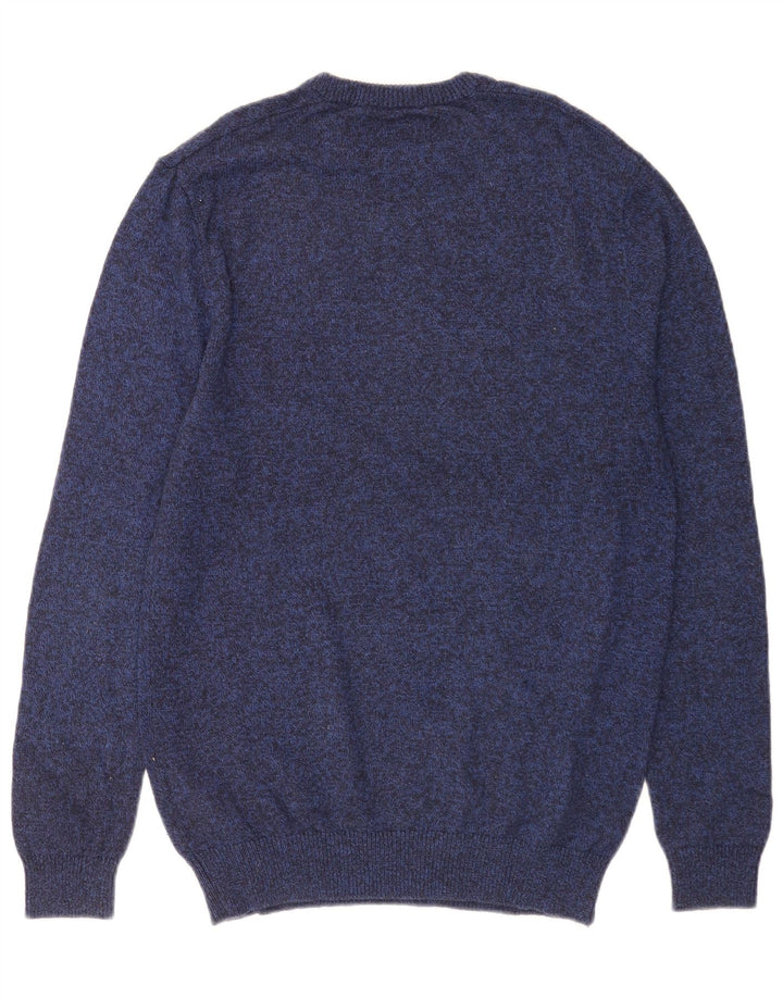 Męski sweter z okrągłym dekoltem Jack Wills, średni granatowy nakrapiany