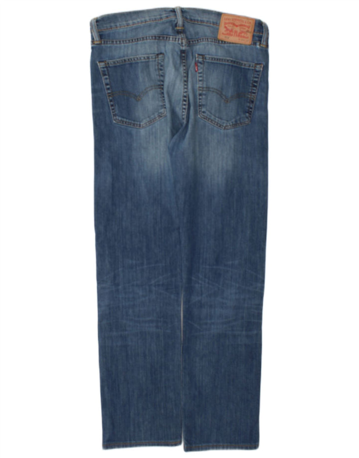 Męskie jeansy Levi's 513 Slim Straight W33 L30 Niebieskie bawełniane