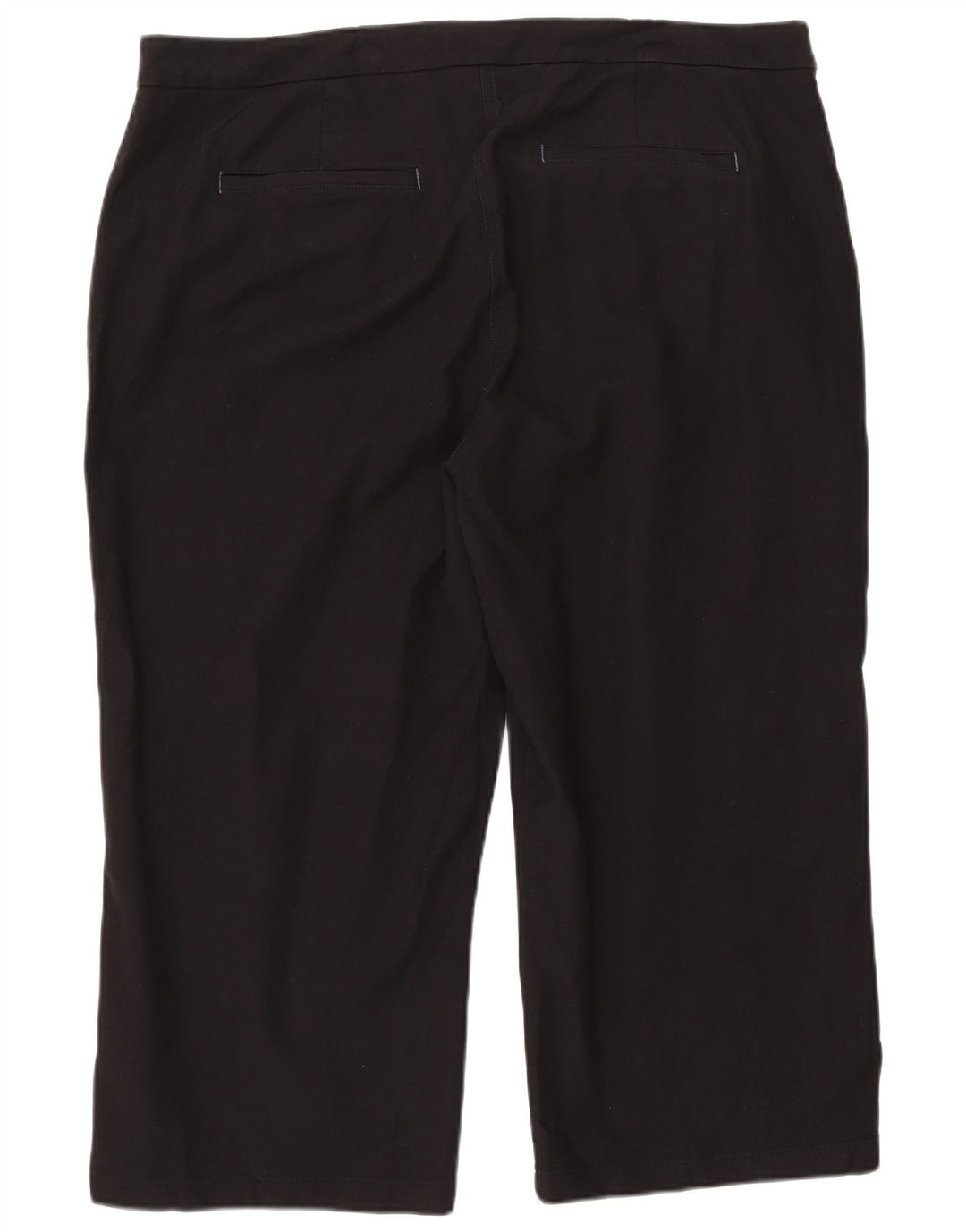 Spodnie damskie Capri White Stuff UK 22 3XL W44 L24 Czarna bawełna