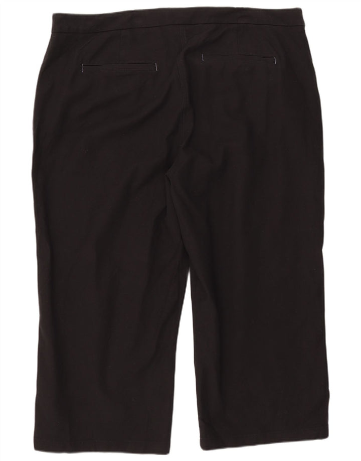 Spodnie damskie Capri White Stuff UK 22 3XL W44 L24 Czarna bawełna