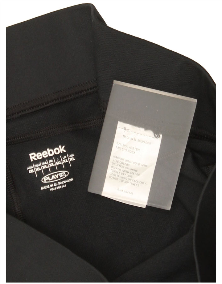 Legginsy damskie Reebok UK 18 XL, czarny poliester