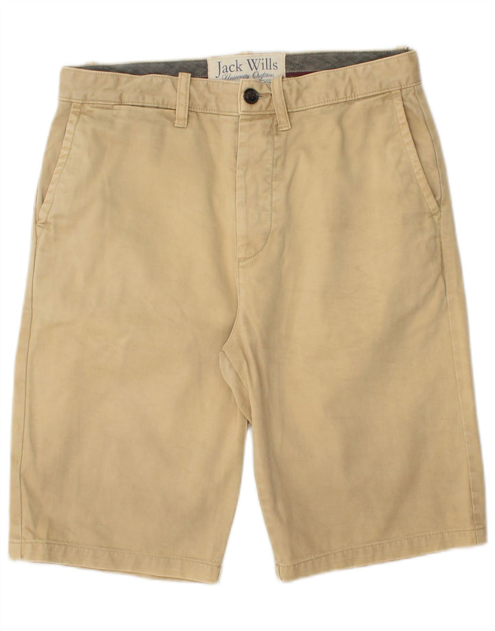JACK WILLS Mens Chino Shorts Small W32  Beige Cotton