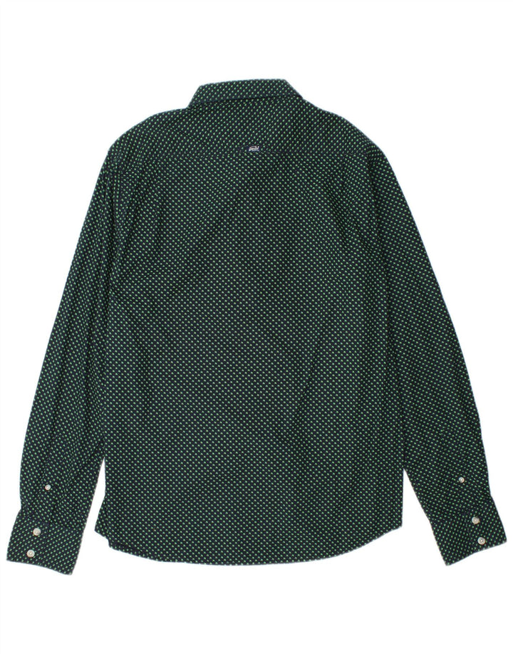 Męska koszula graficzna SUPERDRY 2XL granatowa w cętki