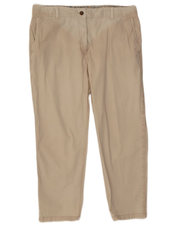 Marks & Spencer Krótkie spodnie damskie UK 16 duże W34 L25 Off White