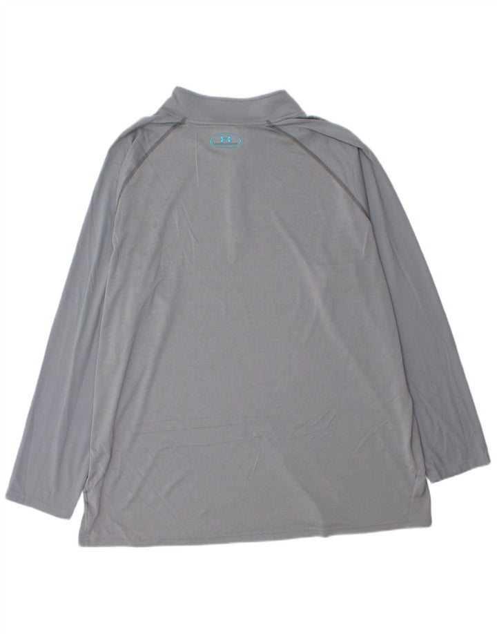 Męski dres UNDER ARMOUR Heat Gear z zamkiem błyskawicznym, 3XL, szary