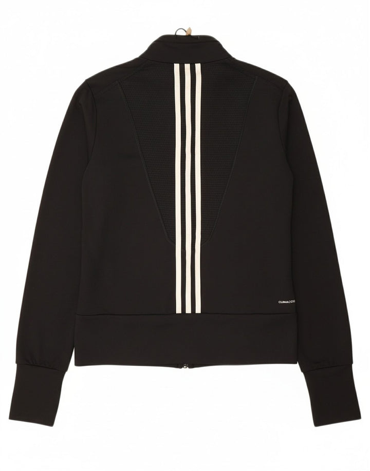 ADIDAS Womens Clima 365 Tracksuit Top Jacket UK 14 Medium  Black Nylon