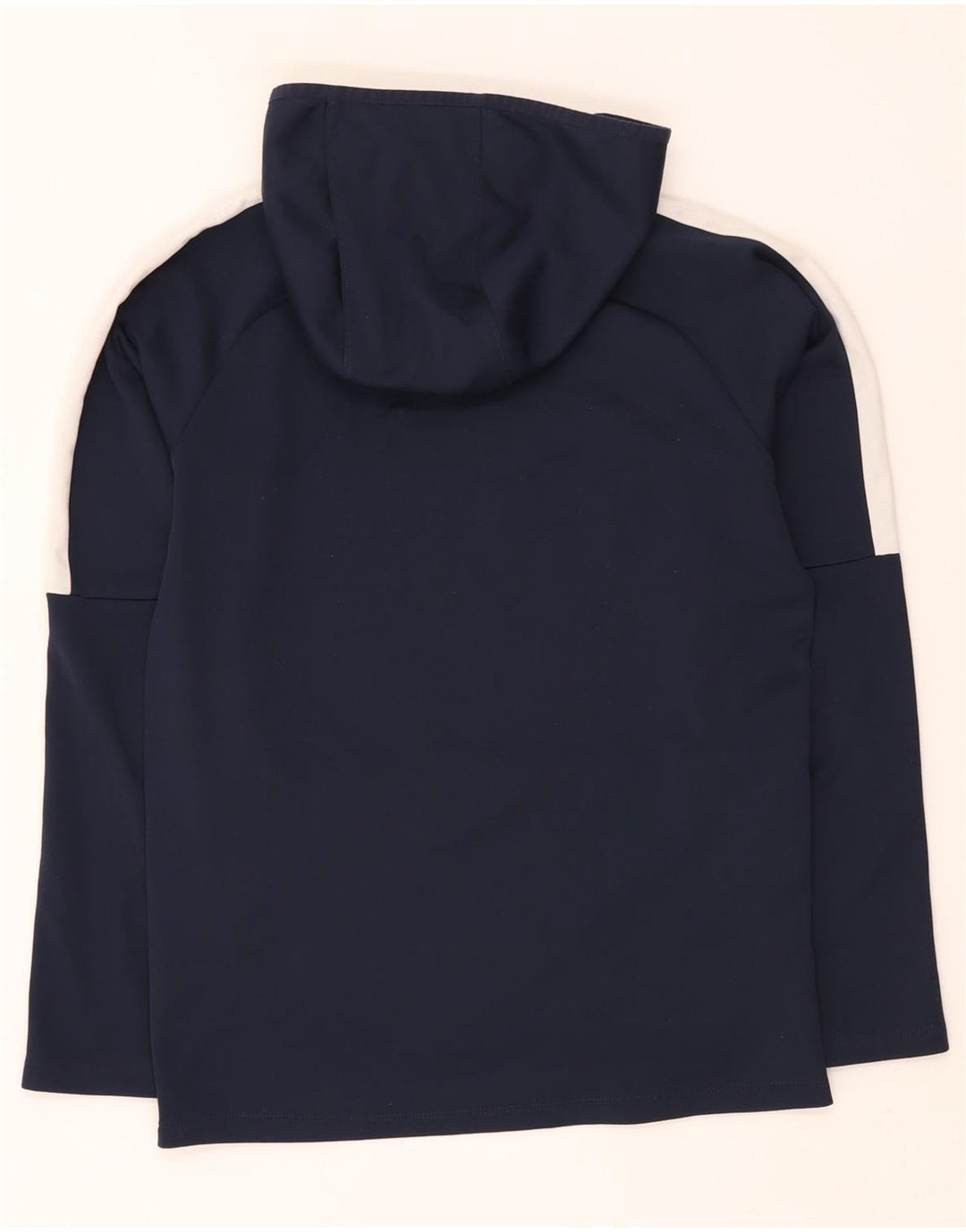 Męski sweter z kapturem Nike Dri Fit, mały, granatowy, z blokami kolorów, poliester