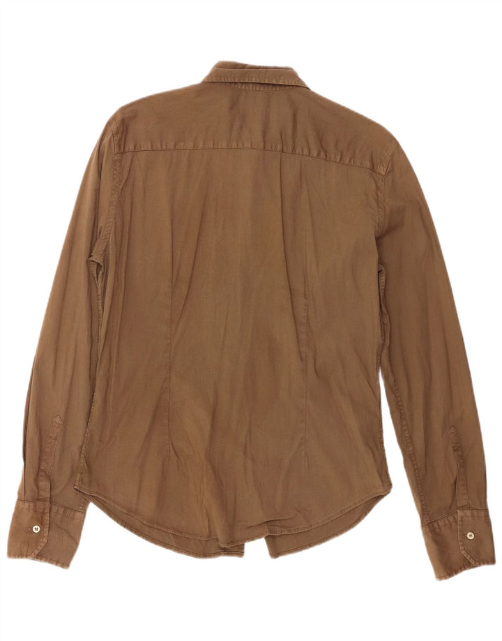 Koszula damska Fred Perry UK 18 XL, brązowa, bawełniana