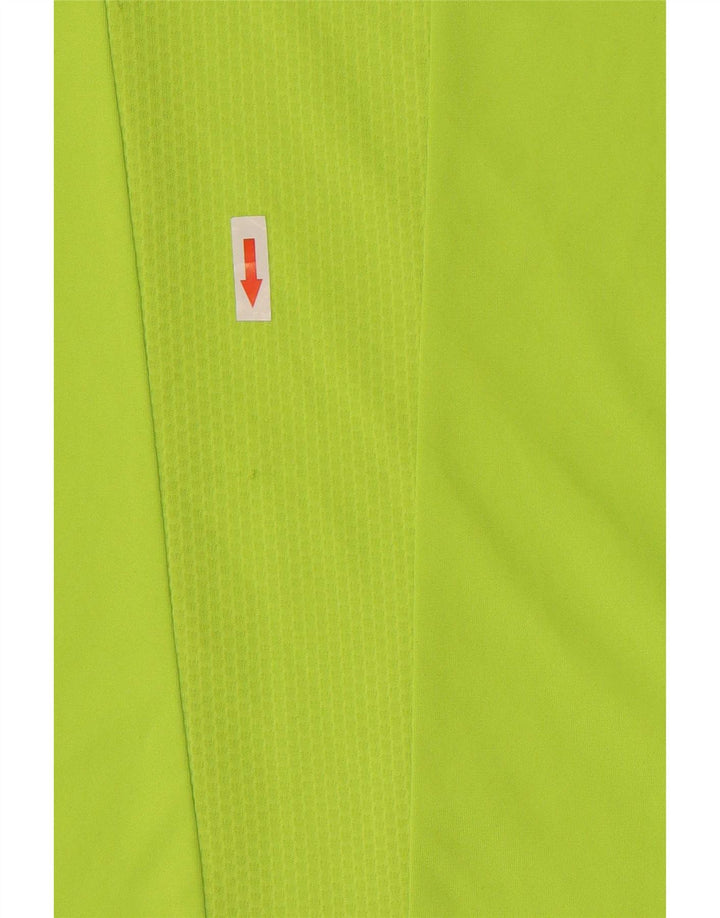 Adidas Męska koszulka Climacool Top z poliestru w kolorze średnio zielonym