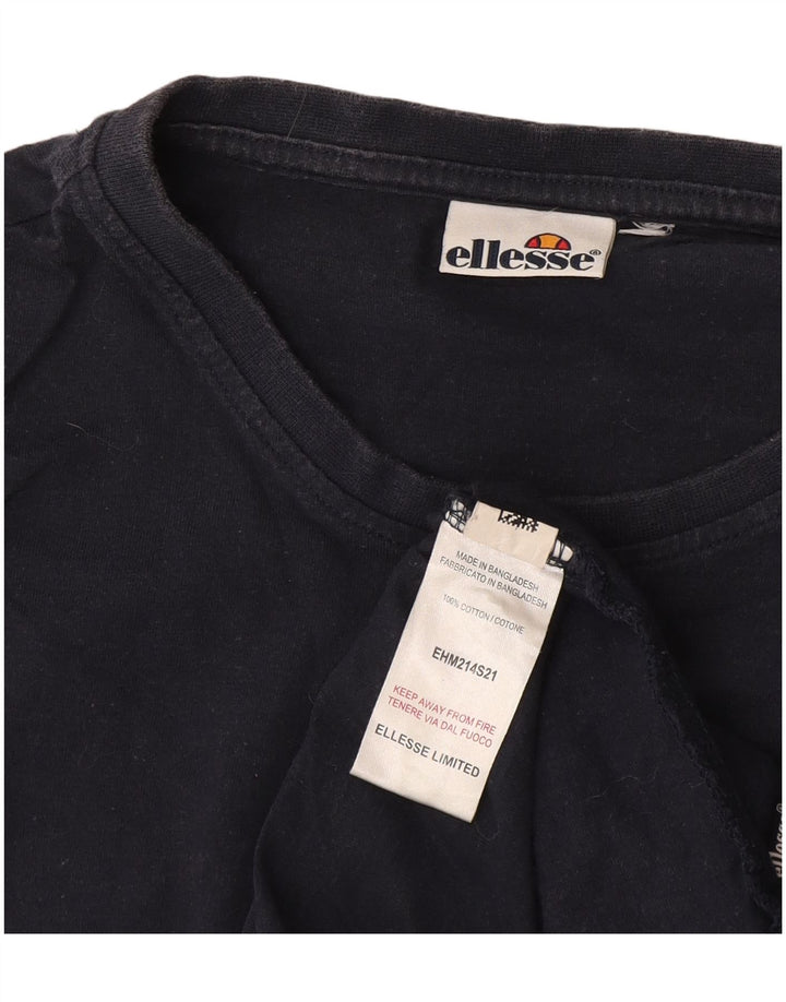 T-shirt męski Ellesse, mały, bawełniany w granatowe paski