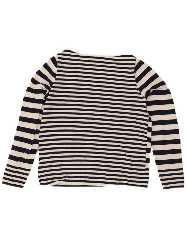 Damski sweter Tommy Hilfiger z dekoltem w łódkę UK 10 Small White Nautical