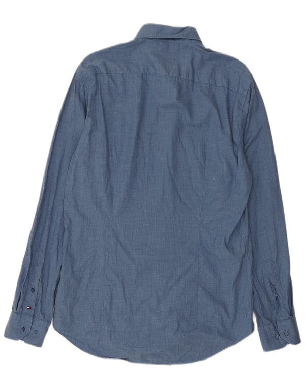 Koszula męska Tommy Hilfiger o dopasowanym kroju, rozmiar 40, niebieska, bawełniana