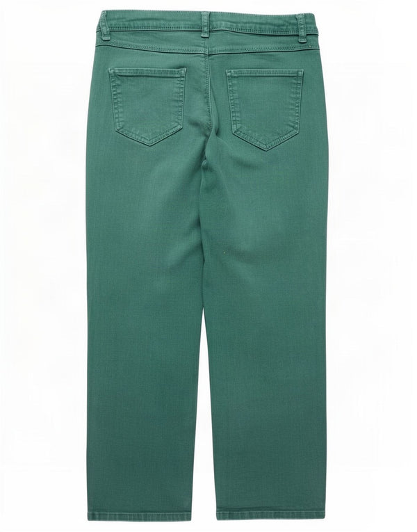 Dżinsy damskie Benetton UK 10 Small W28 L24 Zielona bawełna