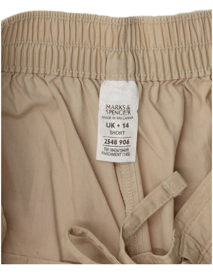 Krótkie spodnie damskie Marks & Spencer UK 14 Medium W28 L26 Beżowe