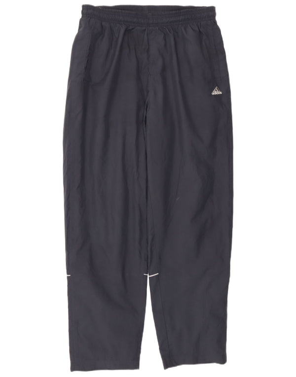 Damskie spodnie dresowe Adidas UK 14, duże granatowe, poliestrowe