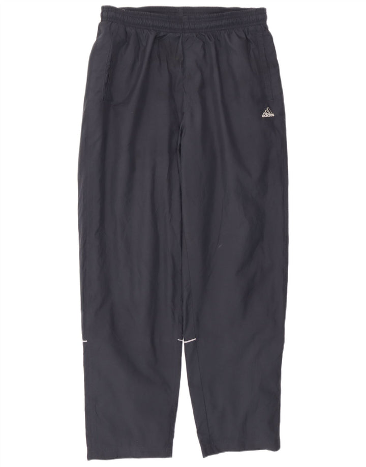 Damskie spodnie dresowe Adidas UK 14, duże granatowe, poliestrowe