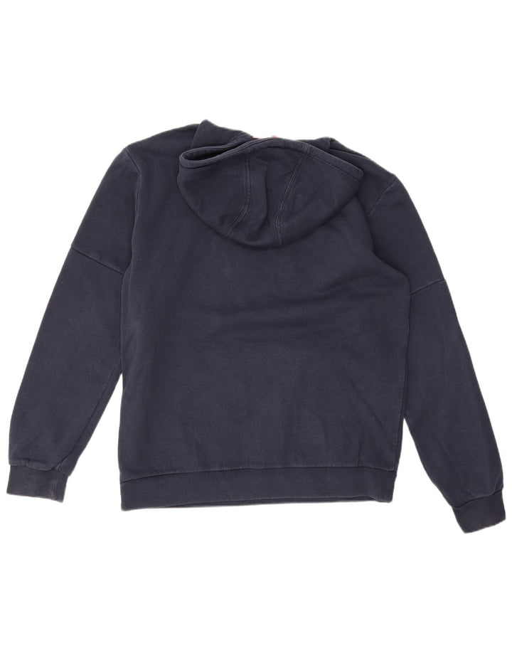 Męska bluza z kapturem Adidas, średnia, granatowa, bawełniana