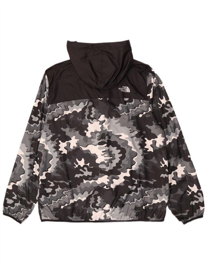 Męska kurtka przeciwdeszczowa z kapturem The North Face UK 42 XL w czarnym kamuflażu