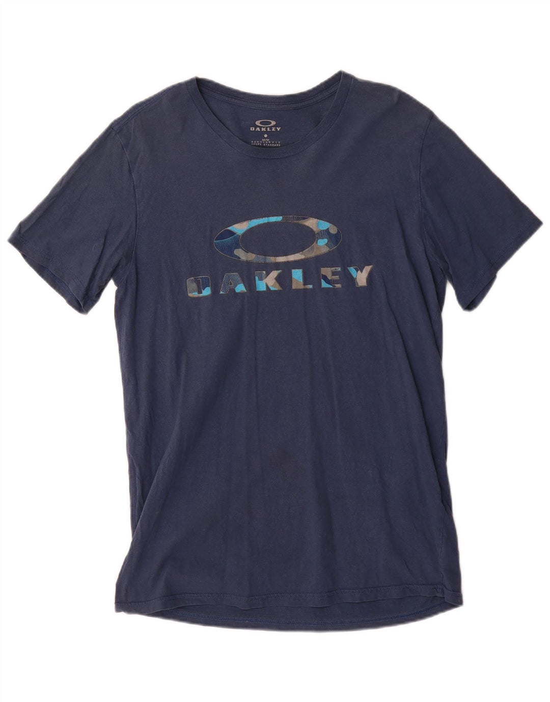 Męski T-shirt z grafiką Oakley o regularnym kroju, średni granatowy