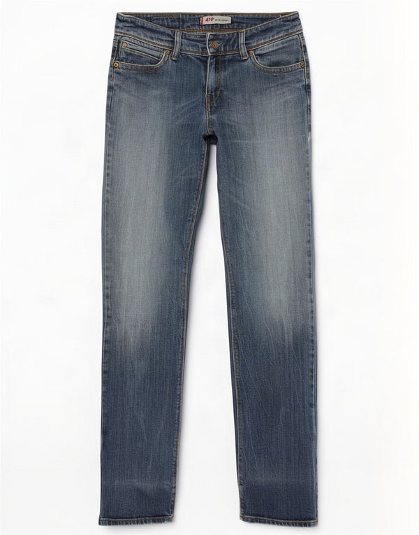 Damskie jeansy Levi's 470 Straight W29 L34 Niebieskie bawełniane
