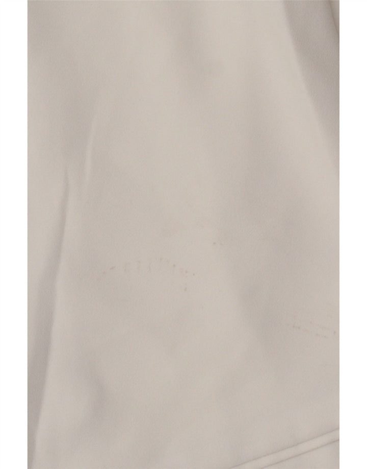 Damska marynarka Zara z rękawami 3/4 i otwartymi UK 10, mała, biała