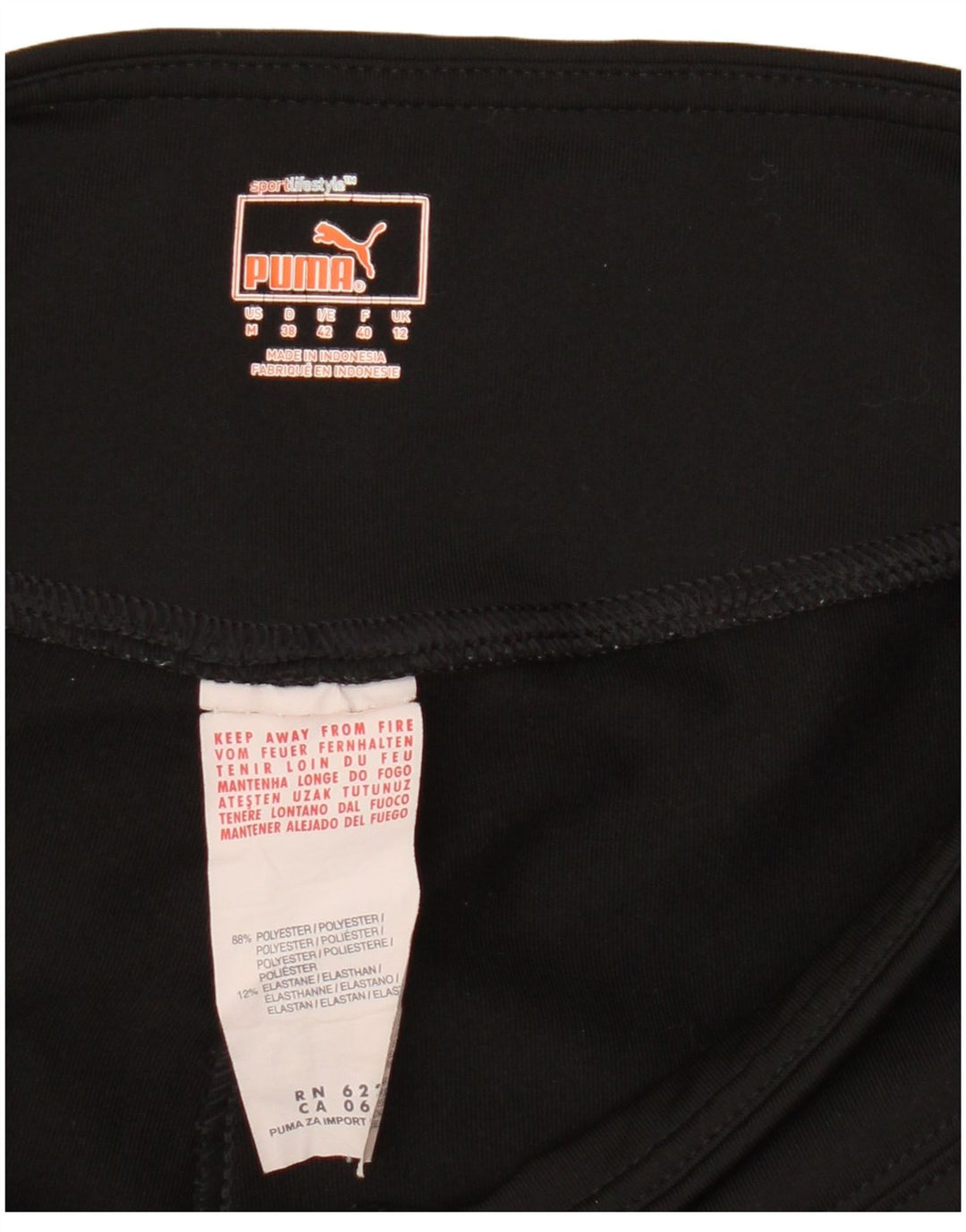 Legginsy damskie Puma UK 12, średni czarny poliester