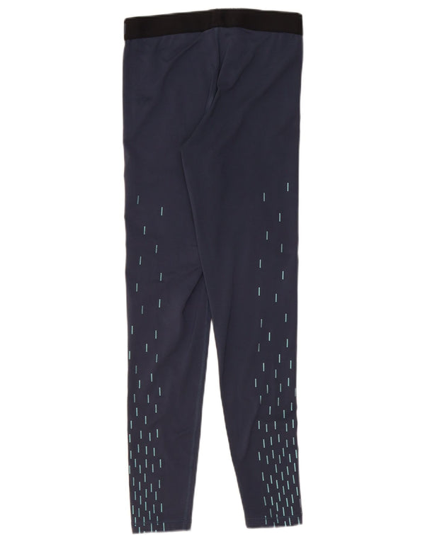 Damskie legginsy Nike Dri Fit Graphic UK 12 Średni granatowy geometryczny