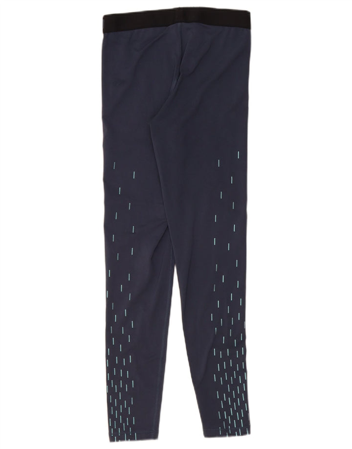 Damskie legginsy Nike Dri Fit Graphic UK 12 Średni granatowy geometryczny