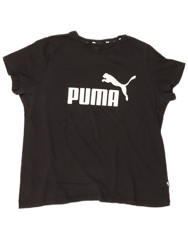 Damska koszulka z grafiką Puma Top UK 18 XL w kolorze czarnym