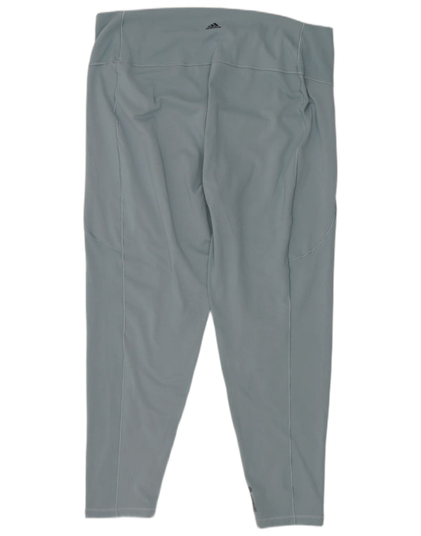 Legginsy damskie Adidas UK 24/26 2XL W36 L25 Niebieski poliester