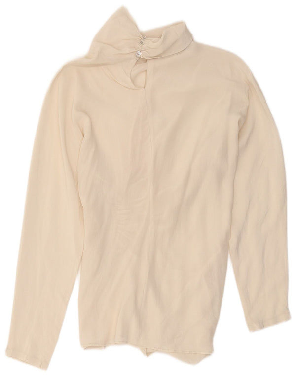 Bluzka damska Pancaldi & B Top UK 10 Small Off White Silk