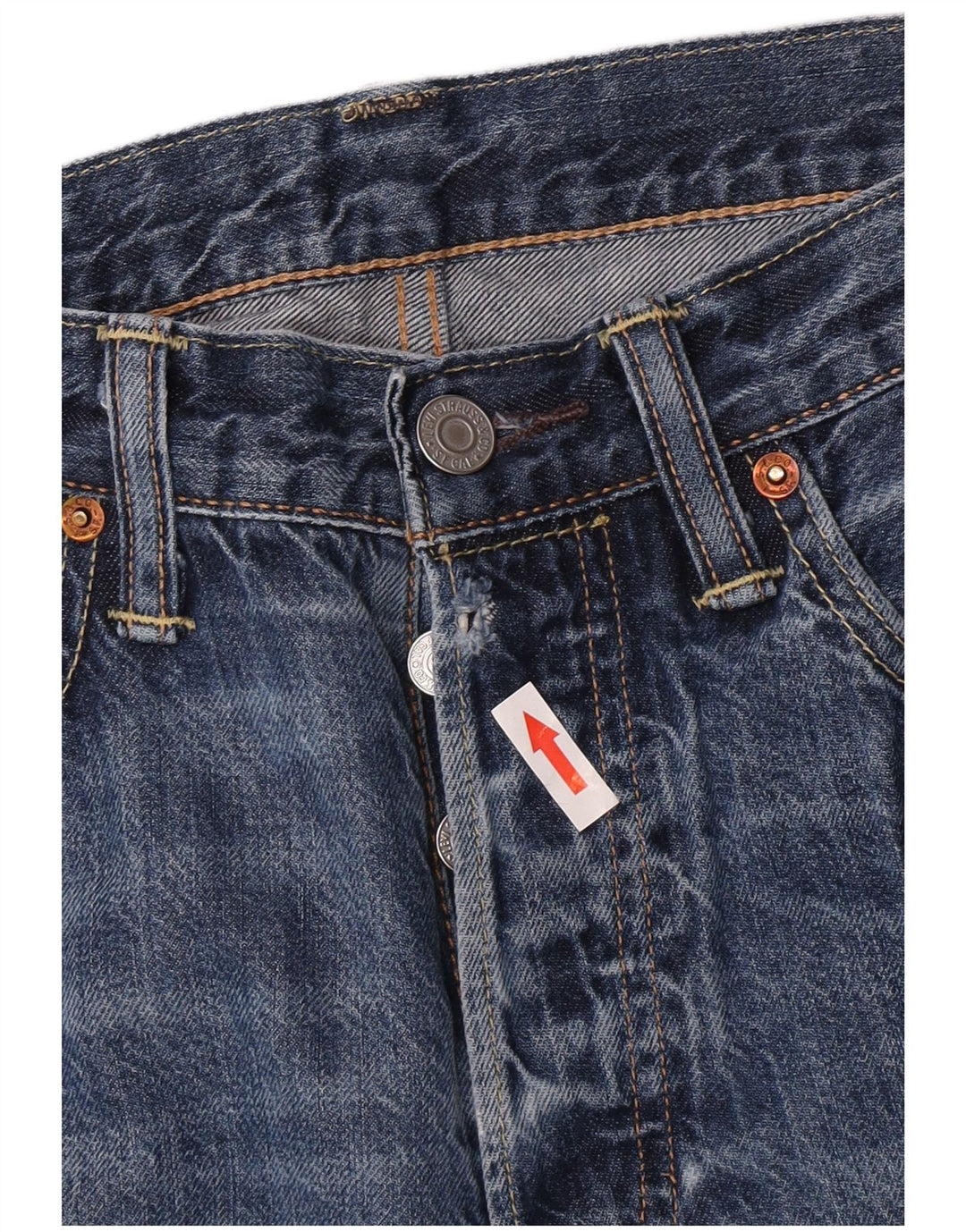 Męskie dżinsy Levi's 501 Straight W31 L34 Niebieskie