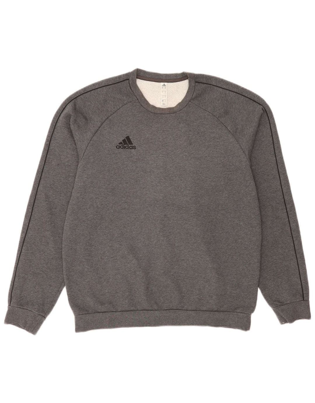 Męska bluza Adidas o regularnym kroju, średnio szara, nakrapiana bawełna