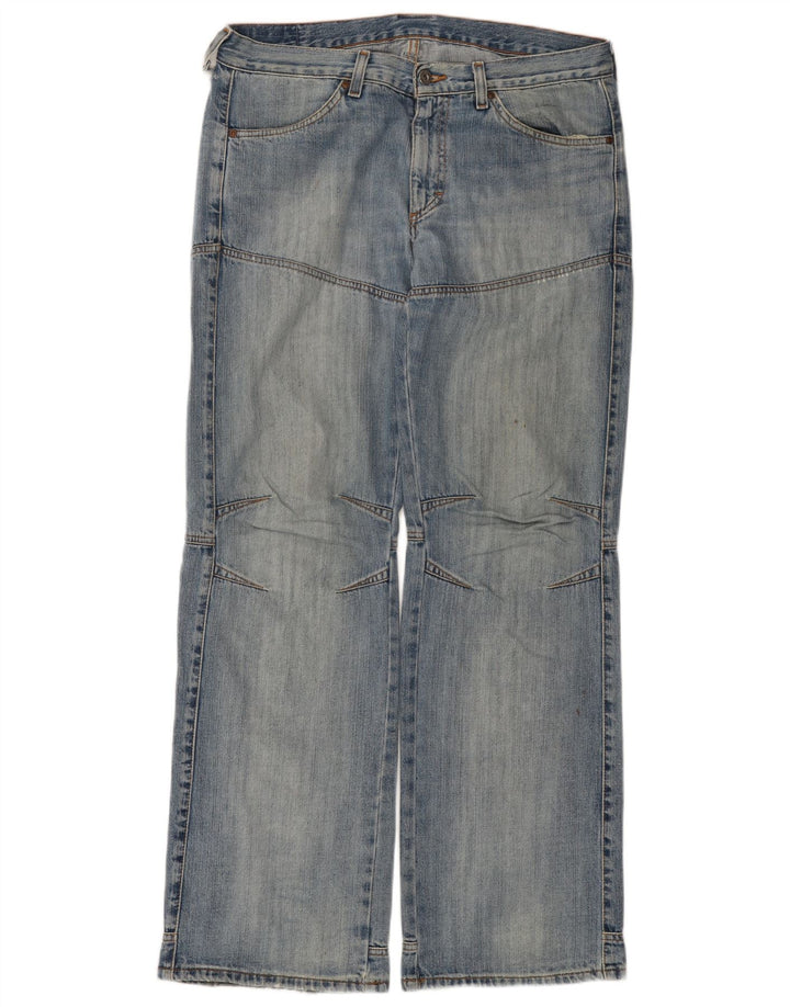 MUSTANG Męskie proste dżinsy robocze W33 L34 Niebieskie bawełniane