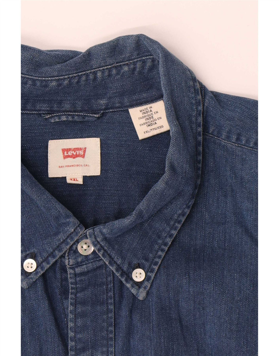 Męska koszula dżinsowa Levi's 2XL, niebieska, bawełniana