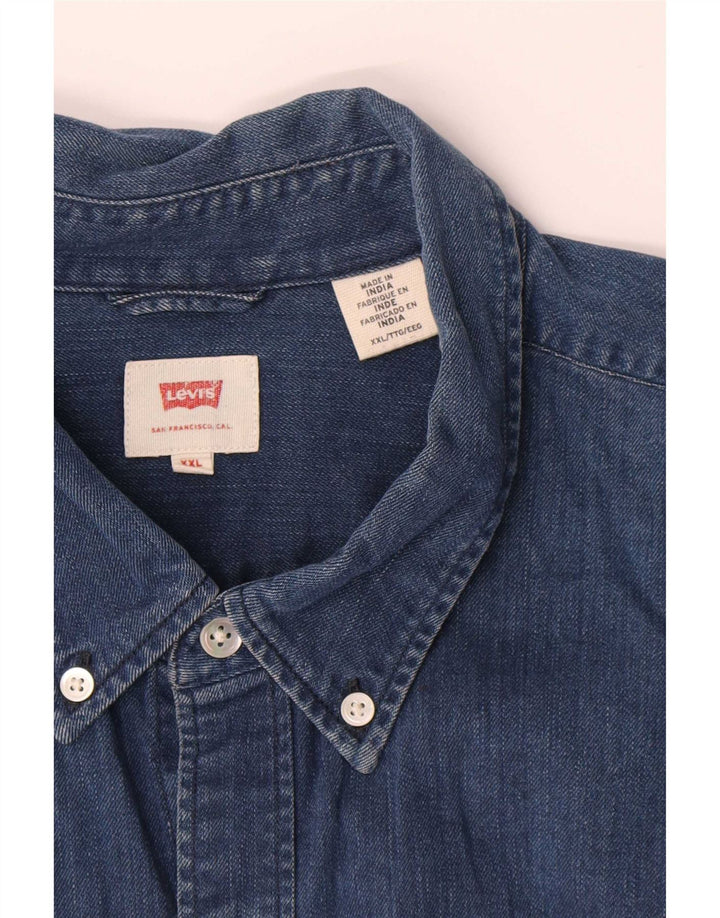 Męska koszula dżinsowa Levi's 2XL, niebieska, bawełniana