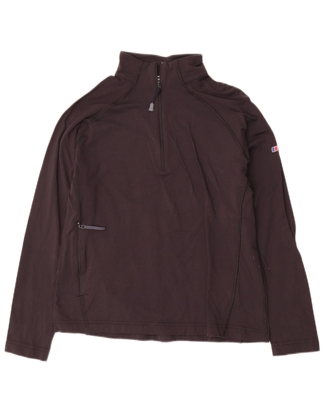 Damski dres z zamkiem błyskawicznym Berghaus UK 12, średni czarny nylon