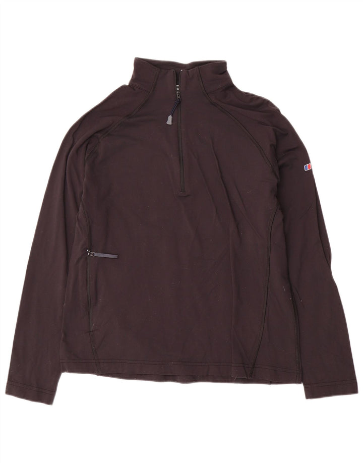 Damski dres z zamkiem błyskawicznym Berghaus UK 12, średni czarny nylon