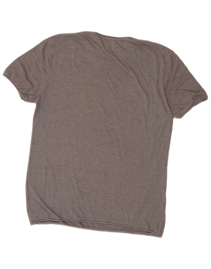 Męski T-shirt Zara, duży, szary