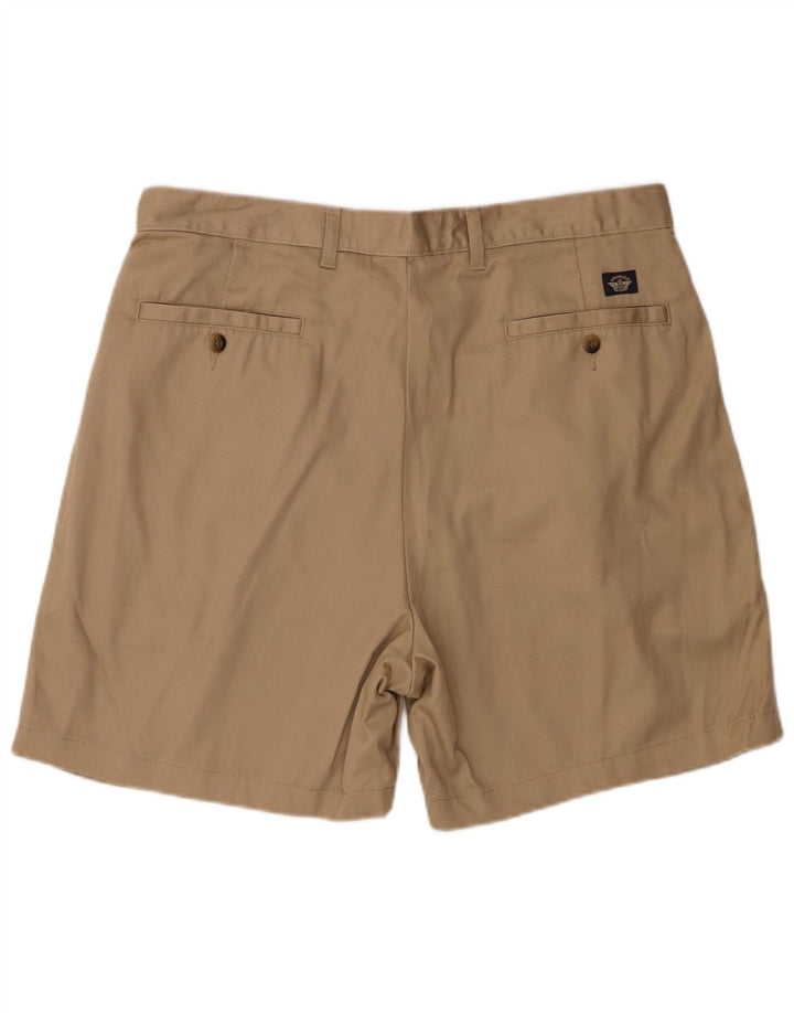 Męskie spodenki chino DOCKERS w kolorze khaki W36, duże, beżowe, bawełniane