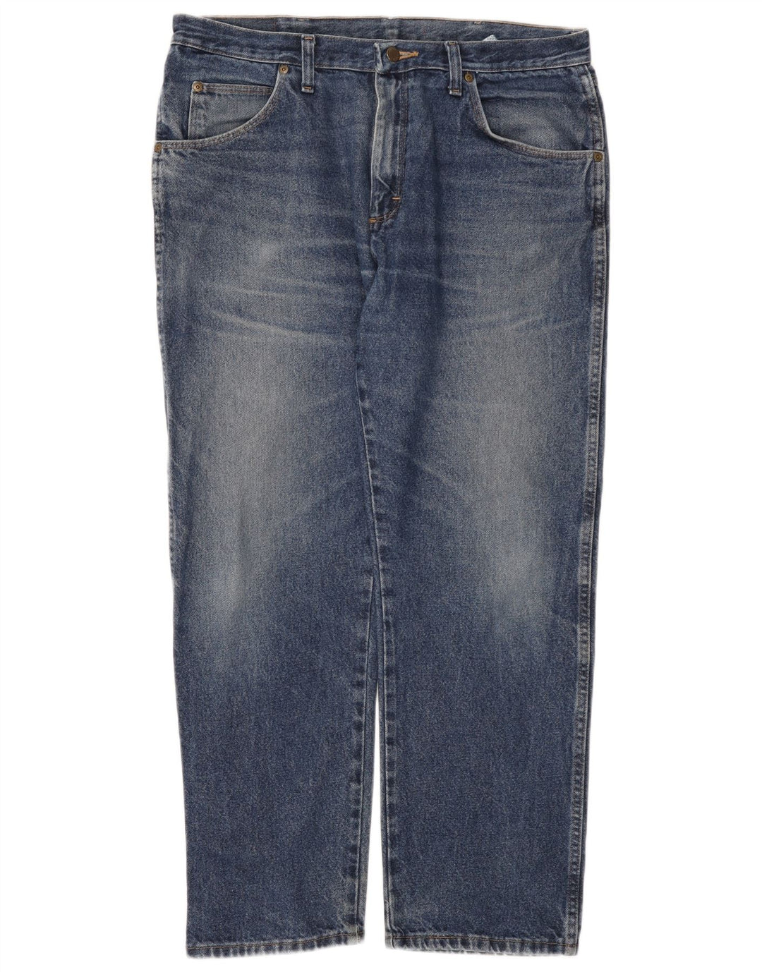 Męskie jeansy Wrangler o prostym kroju W36 L29, niebieskie, bawełniane