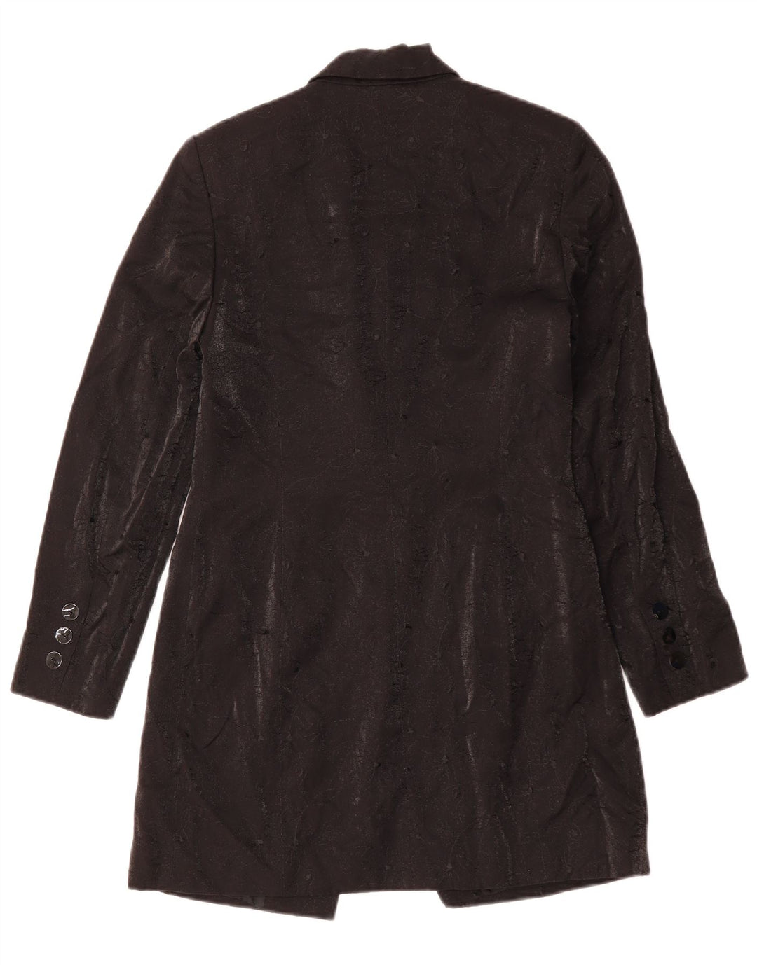 Płaszcz damski RICHARDS UK 10 Small, czarny, w kwiaty, wiskoza